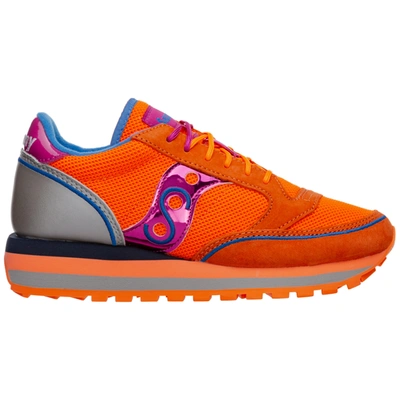 saucony orange grey