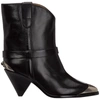 ISABEL MARANT WOMEN'S LEATHER HEEL'ANKLE BOOTS BOOTIES LIMZA,BO0565-00M013S 37