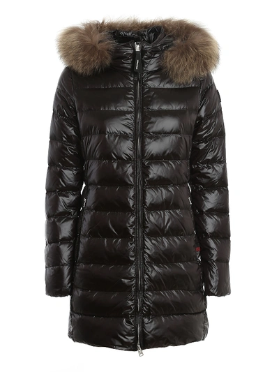 Woolrich Clover Quilted Nylon Padded Coat In Black