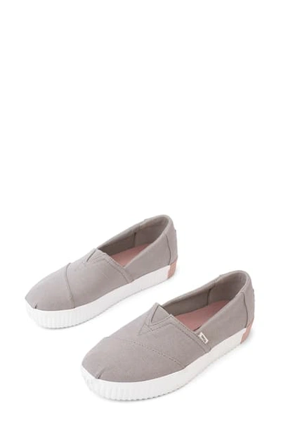 Toms Alpargata Indi Slip-on Sneaker In Light Grey Fabric
