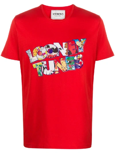 Iceberg 'looney Tunes' T-shirt In Red