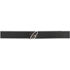 Brioni Reversible Black Script Logo Belt In 1028 Black/
