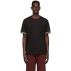 Burberry Teslow - Logo Tape Cotton Oversized T-shirt In Black