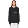 MUSEUM OF PEACE AND QUIET BLACK 'MOPQ' LONG SLEEVE T-SHIRT