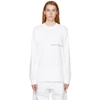 MUSEUM OF PEACE AND QUIET WHITE 'MOPQ' LONG SLEEVE T-SHIRT