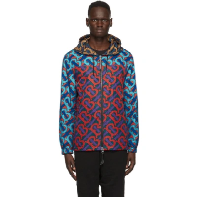 Burberry Ainthorpe Hooded Tb-print Shell Jacket In Multicolour