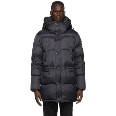 Burberry Navy Down Lockwood Jacket In Blue A1222
