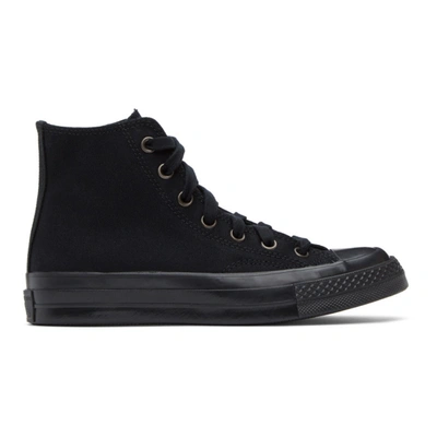 Converse Chuck 70 Velvet Sneakers In Blk/abk/blk