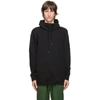 11 BY BORIS BIDJAN SABERI 11 BY BORIS BIDJAN SABERI BLACK EMBROIDERED LOGO HOODIE