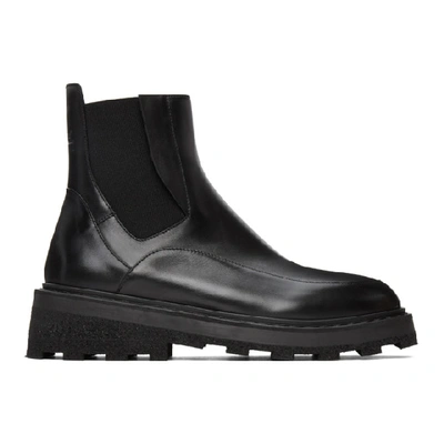 A-cold-wall* Logo-debossed Leather Chelsea Boots In Black