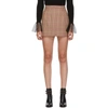 RED VALENTINO BROWN & PINK HOUNDSTOOTH SKIRT