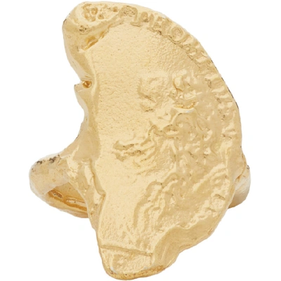 Alighieri 24kt Gold-plated Leone Chapter Ii Ring