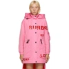 BURBERRY BURBERRY PINK DARTMOUTH HORSEFERRY PRINT RAIN JACKET