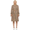 BURBERRY BURBERRY BEIGE CHECK CLAYGATE COAT