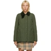 BURBERRY BURBERRY GREEN QUILTED COTSWALD JACKET