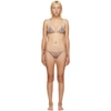 Burberry Beige Vintage Check Triangle Bikini In Archive Beige