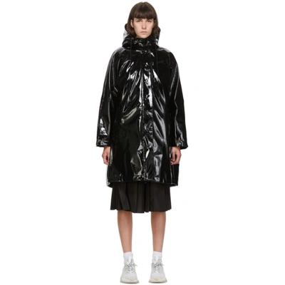 Moncler Pott Hooded 3-in-1 Coated-vinyl Down Raincoat In Black