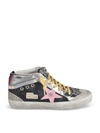 GOLDEN GOOSE MID STAR DOUBLE trainers IN SILVER