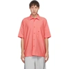 132 5. ISSEY MIYAKE PINK MEN 1 SHORT SLEEVE SHIRT