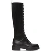 GIANVITO ROSSI BLACK MARTIS 20 TALL BOOTS