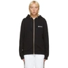 Burberry Paneled Checked Cotton-blend Twill And Cotton-jersey Hoodie In Black
