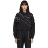 REEBOK BLACK CROPPED TRACK JACKET