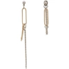 JUSTINE CLENQUET SILVER & GOLD SID EARRINGS