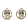 JUSTINE CLENQUET JUSTINE CLENQUET SILVER SUZANNE CLIP-ON EARRINGS