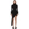 OFF-WHITE OFF-WHITE BLACK MOIRE DRESS