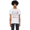 ALEXANDER MCQUEEN ALEXANDER MCQUEEN WHITE SKULL FLORAL CROWN PRINT T-SHIRT