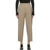 ARCH THE ARCH THE BEIGE CROPPED WOOL TROUSERS