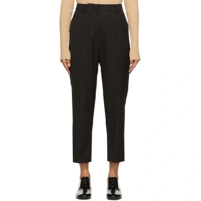 Arch The Black Cropped Wool Trousers