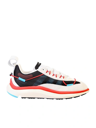Y-3 White , Red And Blue Shiku Run Sneakers In Multicolour