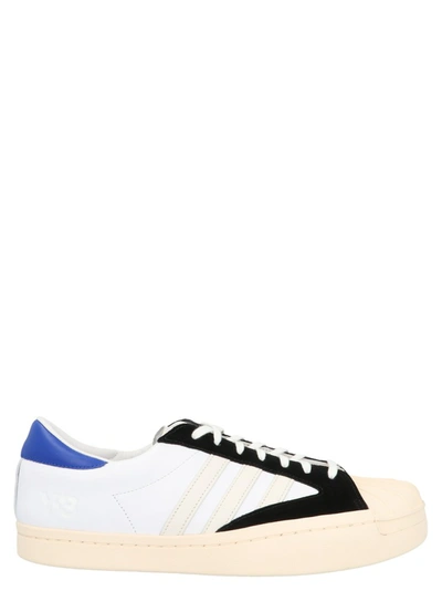 Y-3 Yohji Star Sneaker In White Leather