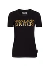 Versace Jeans Couture Logo T-shirt In Nero