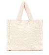Stand Studio Lolita Medium Faux Fur Tote Bag In White