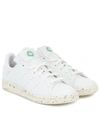 Adidas Originals White Vegan Leather Stan Smith Sneakers In White