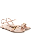 GUCCI MARMONT LEATHER SANDALS,P00488889