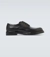 Dolce & Gabbana Black Leather Derby Shoes In Black