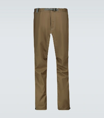 And Wander Technical Fabric Climbing Trousers In Brown