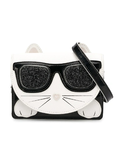 Karl Lagerfeld Kids' Choupette 单肩包 In White