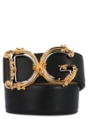 DOLCE & GABBANA DOLCE & GABBANA BAROQUE DG LOGO BELT