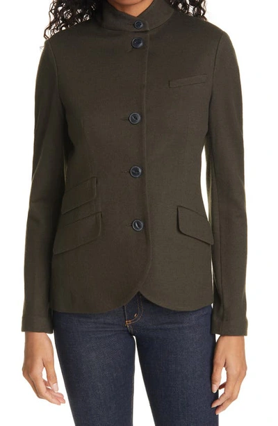 Rag & Bone Slade Three-button Wool Blazer In Green