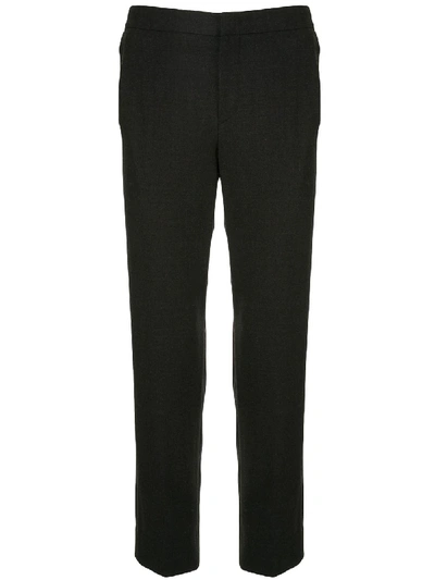 Solid Homme Cropped Tailored Trousers In Grey