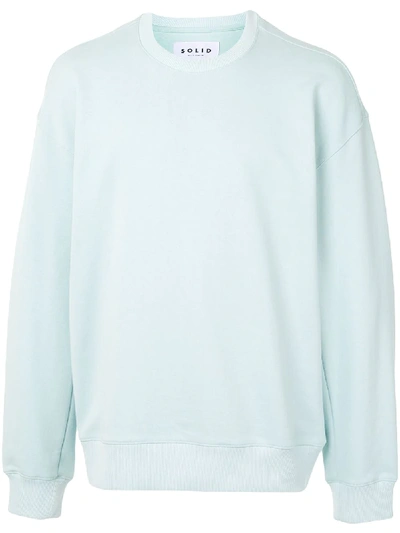 Solid Homme Solid Crewneck Sweatshirt In Green