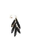 DSQUARED2 DSQUARED FEATHER AND TALISMAN MISMATCHED EARRINGS