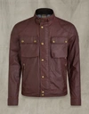 Belstaff Racemaster Waxed Cotton Jacket In Red