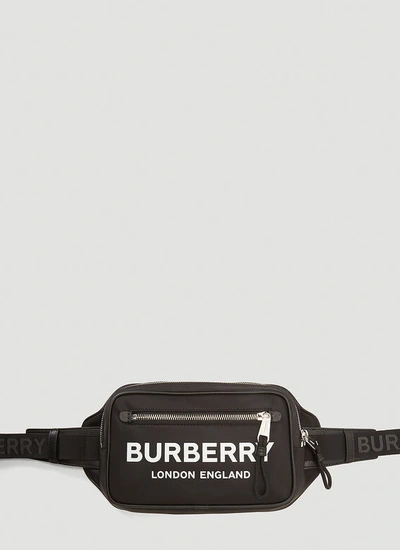 Burberry Logo Belt Bag In Black