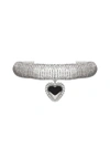 ALESSANDRA RICH ALESSANDRA RICH EMBELLISHED HEART CHOKER NECKLACE