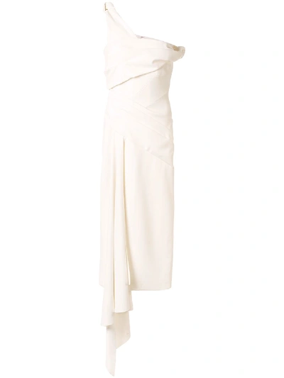 Rachel Gilbert Magnolia Asymmetric Dress In White